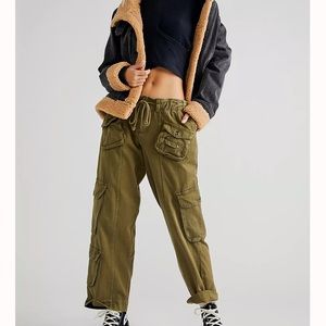 Free People Tahití Cargo Pants - Army green - Small
